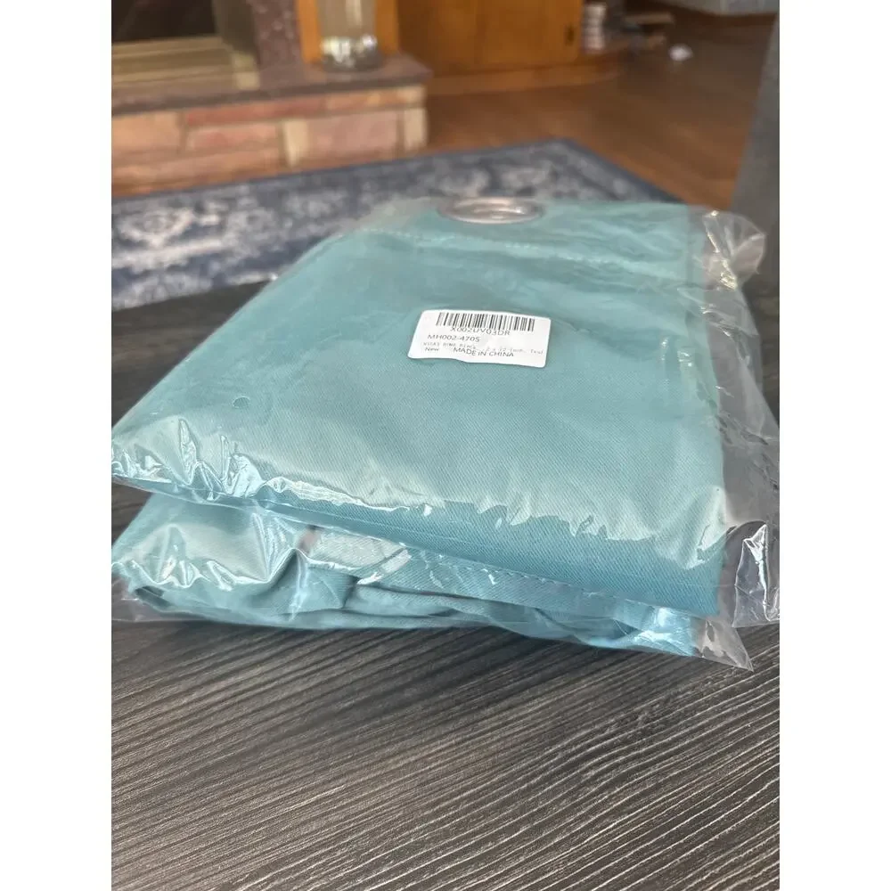 NWT MYSKYHOME Blackout Curtains for Bedroom with Grommet 42 x 72 Inch, Teal (2)